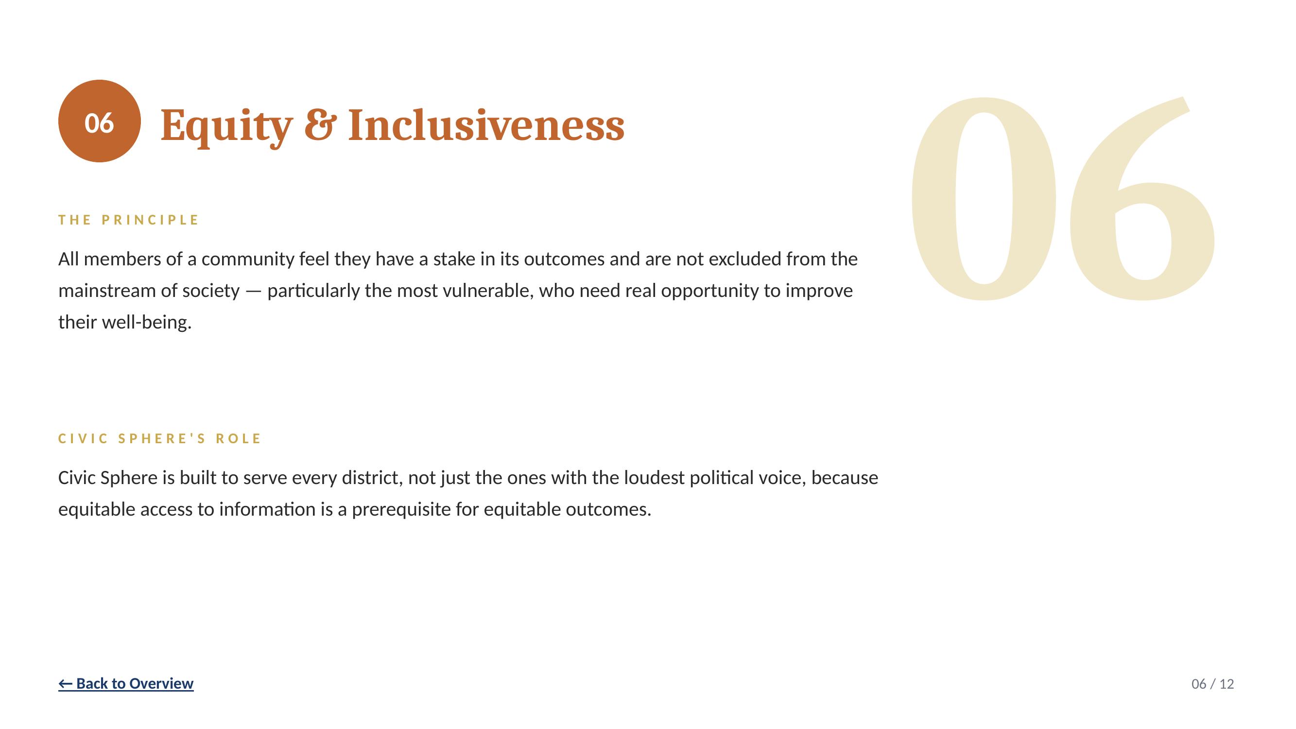 Equity and Inclusiveness