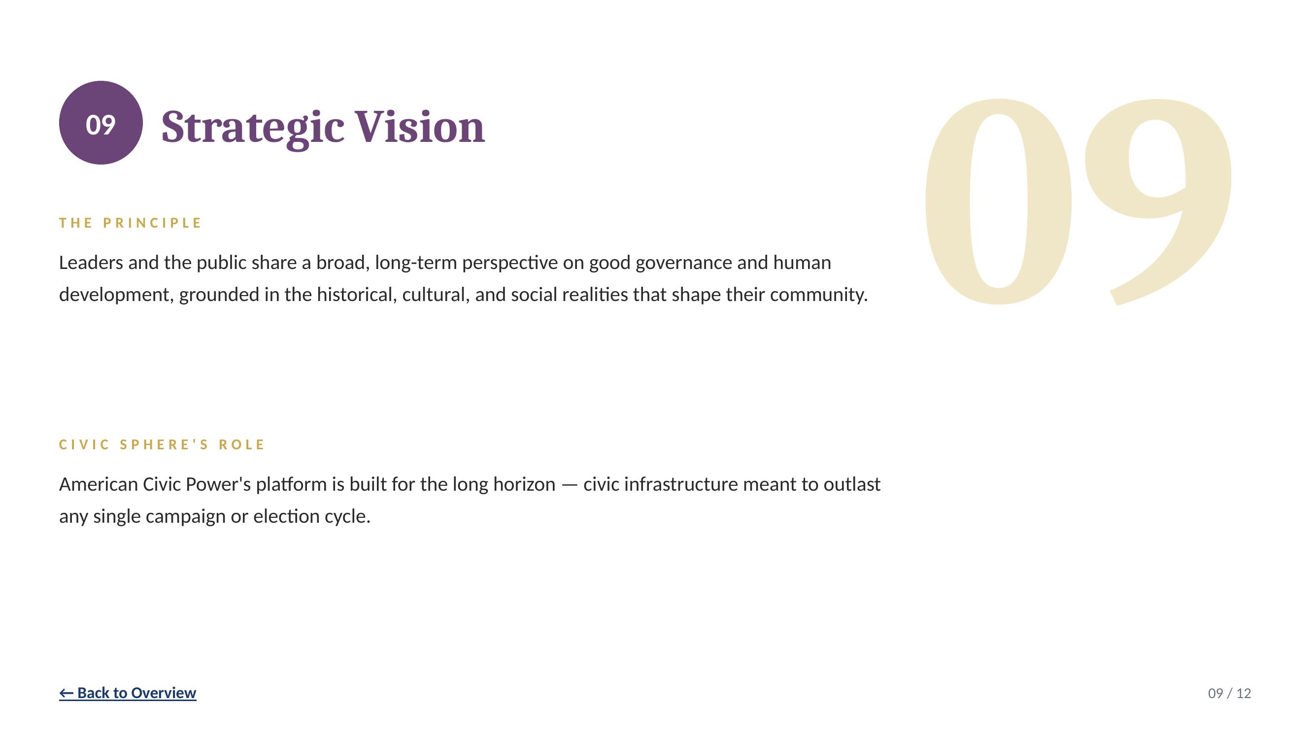 Strategic Vision